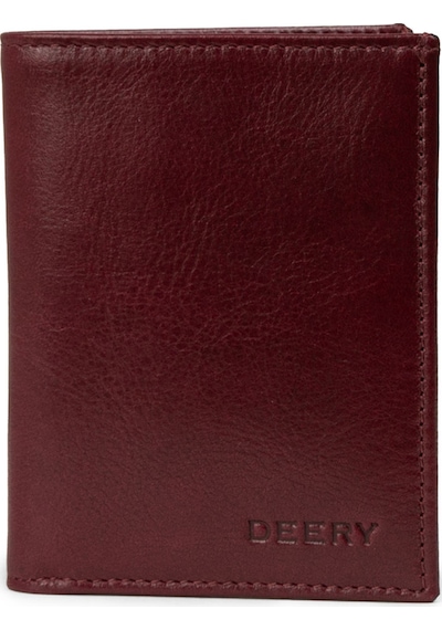 Deery Hakiki Deri Bordo Dikey Erkek Cüzdanı - 00216mbrdz01 Bordo