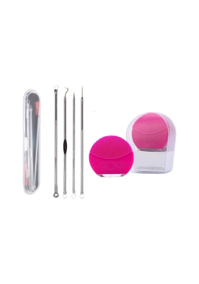 Lına Mini 2 Pearlpink Cilt Temizleme Cihazı + 4lü Set Komedon