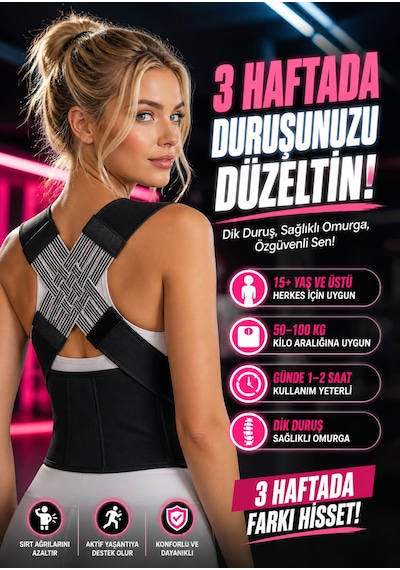Dik Duruş Korsesi Sırt Korsesi Kamburluk Önleyici Medikal Bel Korsesi Unisex Dik Durma Korsesi Ayarlanır Medikal Dik Duruş Sırt-bel Korsesi Kadın-erkek Kamburluk Önleyici Dik Duruş Sporcu