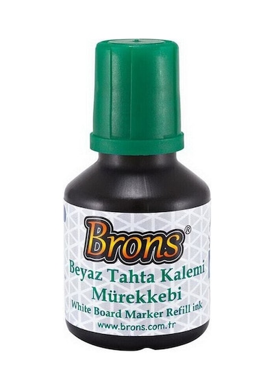 Brons Beyaz Tahta Kalemi Mürekkebi Yeşil 30 Cc