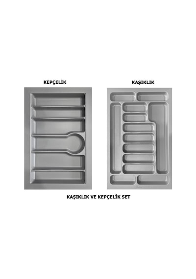 LİDER 75*49 Çekmece İçi Kepçelik ve 75*49 Kaşıklık İkili Set