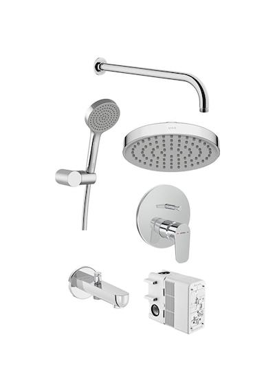 Artema Flow Round Ankastre Banyo Seti A49321 Krom