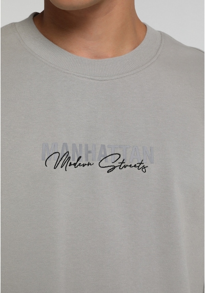 Colin's Colins Relaxed Fit Yuvarlak Yaka Düz Erkek Gri Sweatshirt Cl1082924 Q1.v2 Lgr Açık Gri