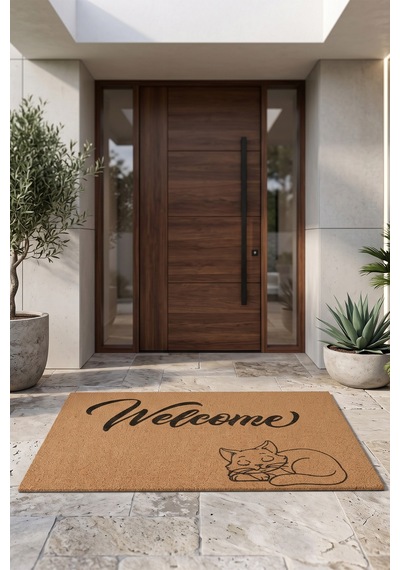 Villadia Home Textile Kapı Önü Paspası Kaymaz Taban Dekoratif Paspas Ev Giriş Antre İç Ve Dış Mekan Paspası 45x70 Cm 15ypycoco