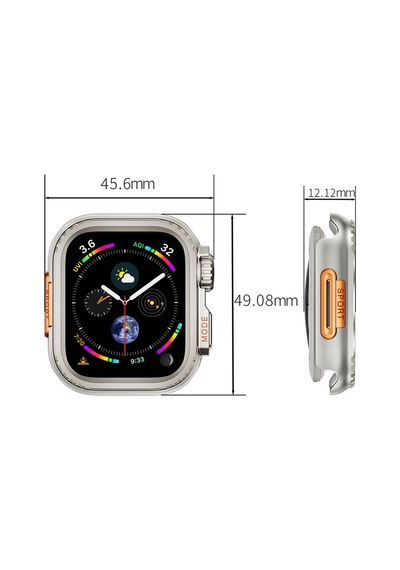 Watch 7 45mm To Watch Ultra 49mm Kasa Dönüştürücü Mrsa Watch Gard 33 - Rose Gold