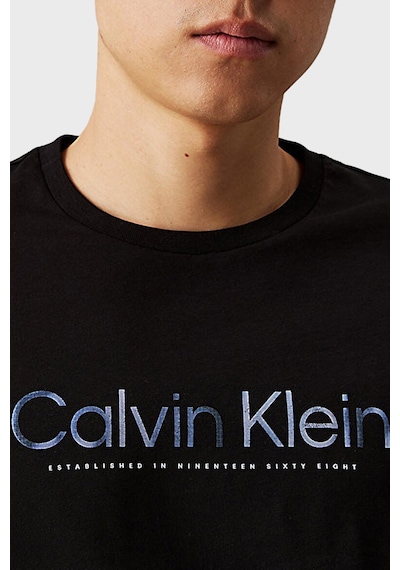 Calvin Klein Erkek T Shirt K10k114162 Beh Siyah Siyah