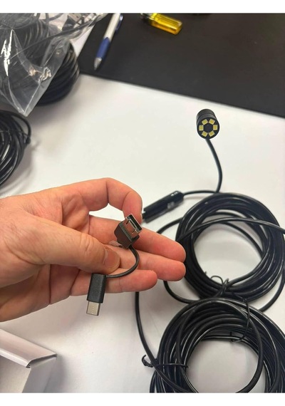 15 Metre 15 Mm Endoskop Yılan Kamera Android Ve Bilgisayar Uyumlu