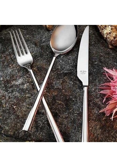 Aryıldız De Luxe 's' 84 Parça Çkb Yemek Takımı Gümüş