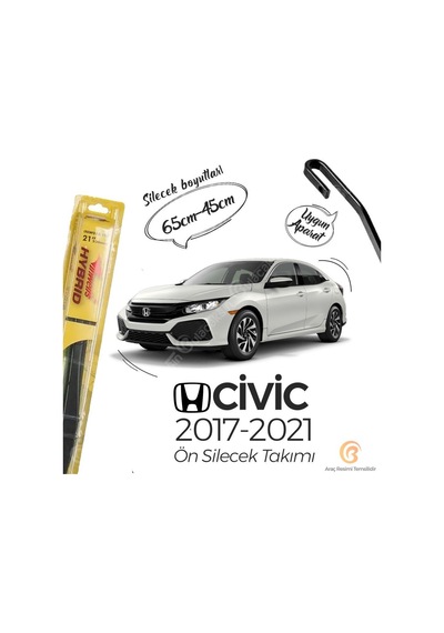 Honda Civic Fc5 Silecek Takımı 2017-2021 İnwells  Hibrit