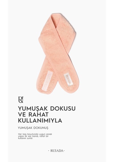 %100 Pamuk Saç / Makyaj Bandı Spor-yoga-spa-cilt Bakım Fuşya Fuşya