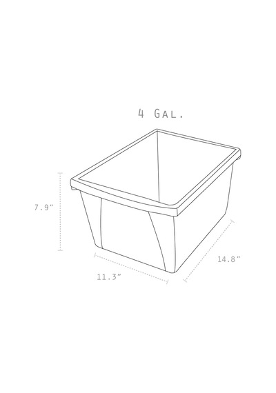 Lexroo 4 Galon 15 L Geri Dönüşüm Kutusu, 33 X 28 X 28 Cm, Mavi 61505a06c