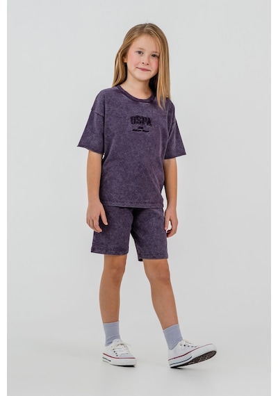 U.S. Polo Assn. Kız Çocuk Mor Bermuda Takım Us2530-c U.S. Polo Assn. Kız Çocuk Mor Bermuda Takım Us2530-c