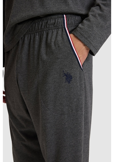 U.S. Polo Assn. Erkek Antrasit Melanj Pijama Takımı 50333256-vr081
