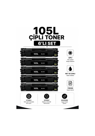 105l Çipli Toner 6lı Set