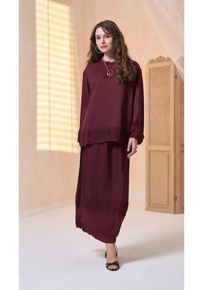 Misswhence Etekli Takım 39010 Bordo