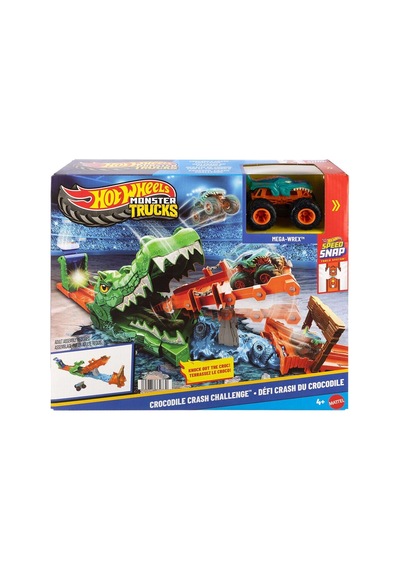Jjn45 Hot Wheels Monster Trucks Timsahı Devir Oyun Seti Çok Renkli