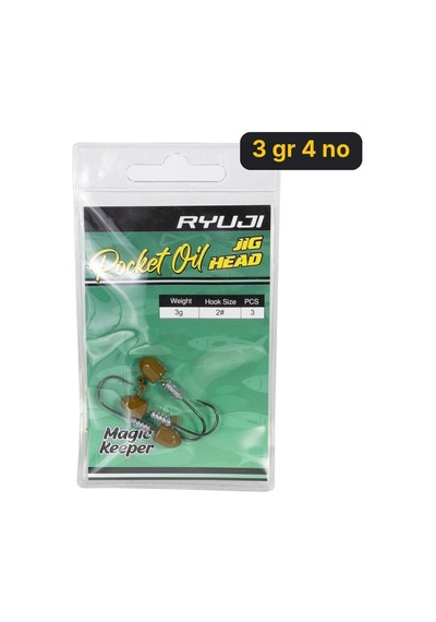 Ryuji Rocket Oil Jighead İğne 3 Gr 4 No