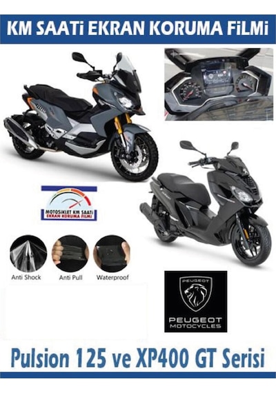 Peugeot Pulsion 125 / Xp400 Gt Serisi Motosiklet Ekran Km Koruyucu