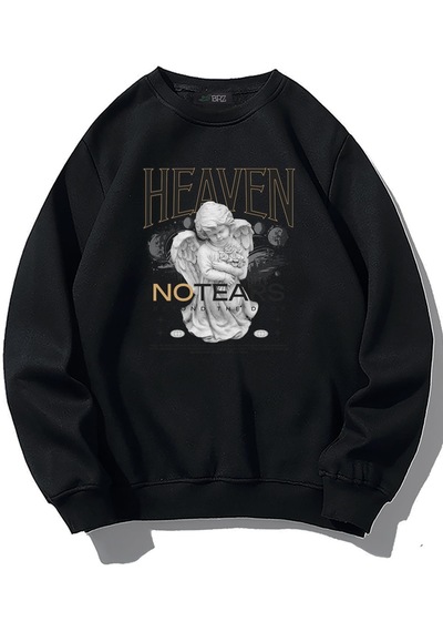Brz Collection Unisex Oversize No Tears Sweatshirt Siyah