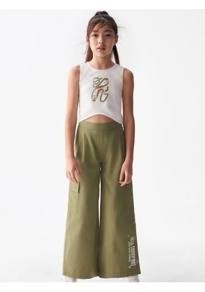 Nk Kids Kız Çocuk Kıta Pantolon-13995-haki Haki