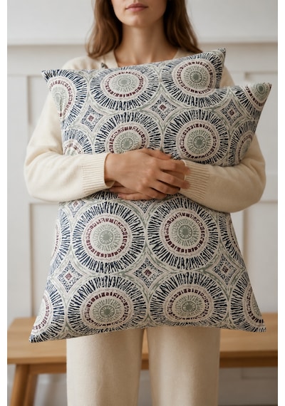Cotton Collection Ranforce 2'li Yastık Kılıfı Lunera Çok Renkli