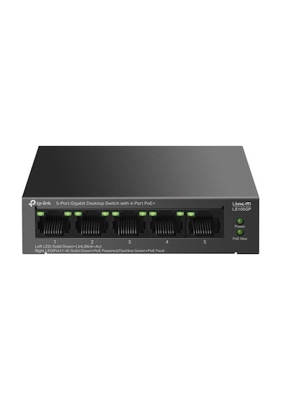 TP-Link LS105GP 5 Port 10/100/1000 Poe Switch