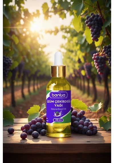 Üzüm Çekirdeği Yağı 2x20 Ml Saf Soğuk Sıkım Cilt & Saç Bakımı 40 ML