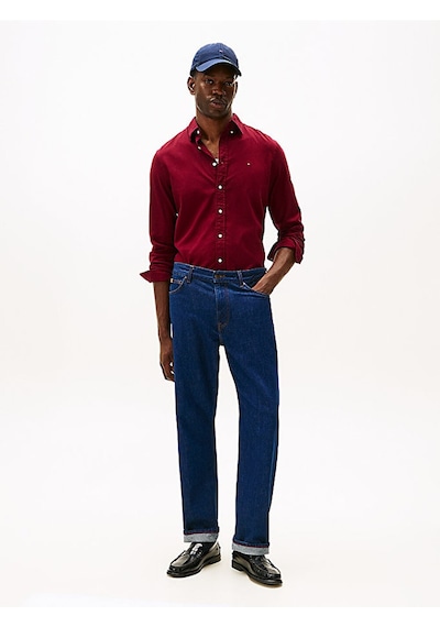 Tommy Hilfiger Flex Flannel Solıd Rf Shırt Erkek Mor Uk Gömlek - Mw0mw40469