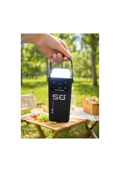 Astraltech Yüksek Kapasiteli 50.000 Mah Powerbank 22,5 W Hızlı Şarj 4 Dahili Kablo Led Aydınlatma Çok Renkli