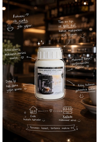 Kahve & Espresso Makinesi Kireç Çözücü 250 Ml Güçlü Temizlik