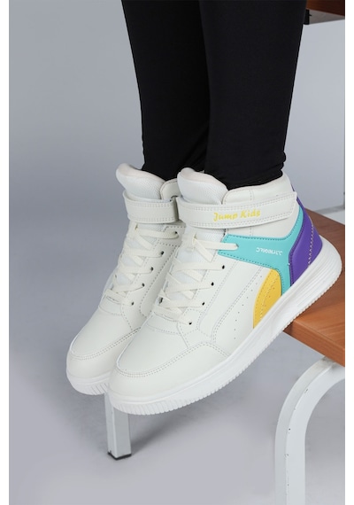 Jump 29185 Cırtlı Yüksek Bilekli Bej - Sarı Üniseks Çocuk Sneaker Günlük Spor Ayakkabı Jump 29185 Cırtlı Yüksek Bilekli Bej - Sarı Üniseks Çocuk Sneaker Günlük Spor Ayakkabı