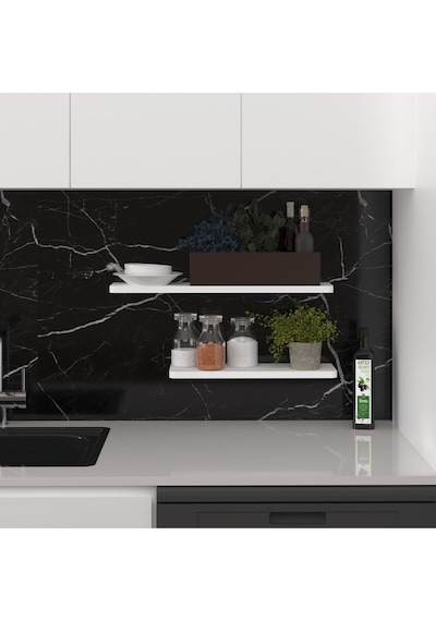 Asra Trend Modern Duvar Rafı DRF-01 %100 MDF 2'li Dekoratif Organizer Kitaplık Beyaz