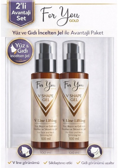 Yüz, Boyun, Çene Ve Gıdı Incelmeye Yardımcı, Sıkılaştırıcı, Toparlayıcı Slim Jel 2'li Set