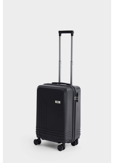 Defacto Unisex Sert Kapaklı Çekçekli Küçük Valiz H2404axnsbk59 Siyah-bk59