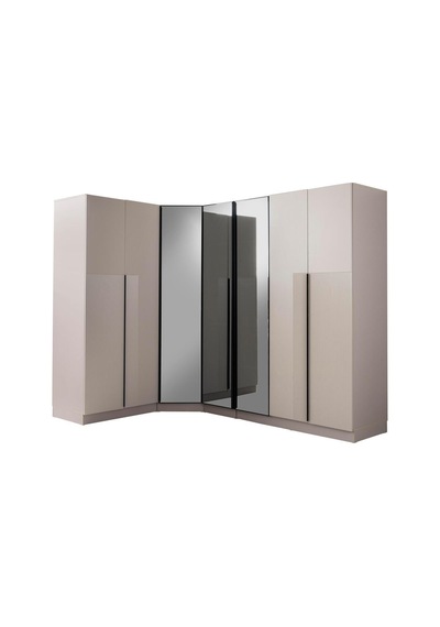 Ren Köşe Gardırop %100 Mdf Bej