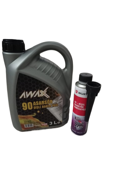 Awax Sae 90 3lt Asansör Yağı Üretim Yılı 2026 Ve Dizel Enjektör Temizleyici 300 Ml Motor Performansını Artıran Çevre Dostu Formül