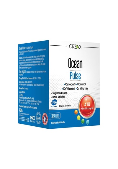 Ocean Pulse Takviye Edici Gıda 30 Kapsül