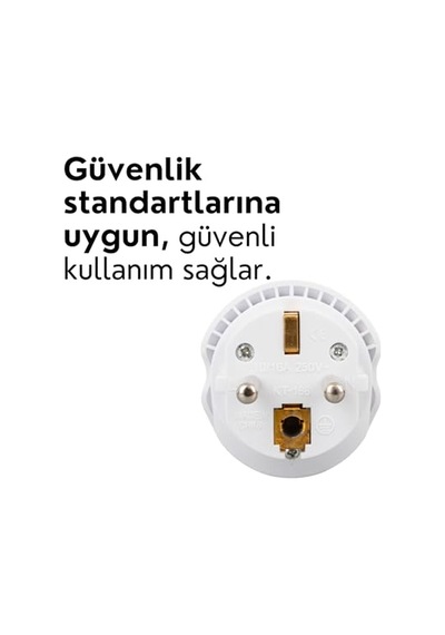 Amber Led Universal Seyahat Adaptörü - Amerikan, İngiliz Ve Avustralya Fişi Dönüştürücü - 16a 250v Kompakt Tasarım 2 Adet
