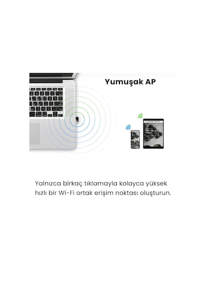 Cudy Wu650 5ghz 433mbps, 2.4ghz 200mbps Wi-fi Mini Usb Adaptör Ac1200 Serisi