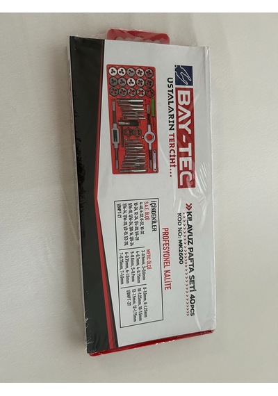 Kılavuz Ve Pafta Takımı 40 Parça Metrik Mk2600