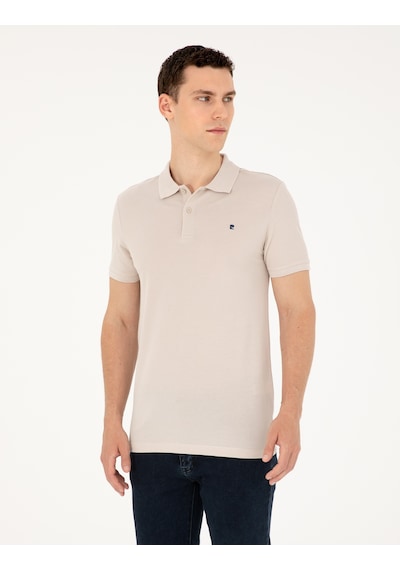 Pierre Cardin Erkek Taş Tişört Basic 50291625-vr049 Taş