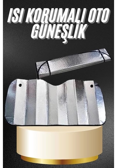 Araba Ön Cam Güneşliği Katlanabilir Oto Güneşlik Tüm Araç Modellerine Uygun 11533383