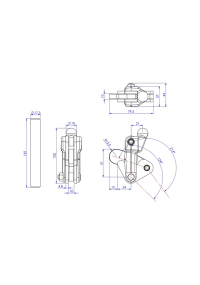 Goodhand Gh-70305 Ağır Hizmet Tipi Geçiş Kelepçesi 500 Kg Kapas