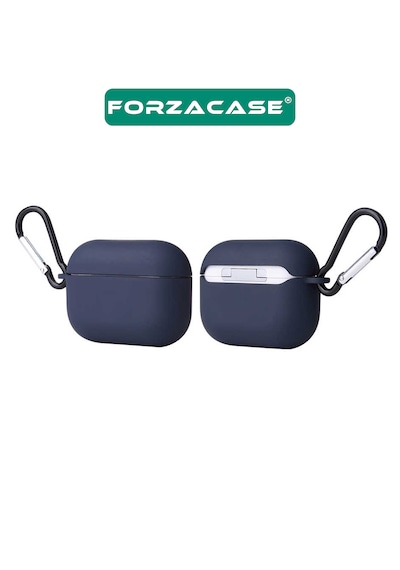 Forzacase Apple Uyumlu AirPods Pro 3 İle Anahtar Askılıklı Bluetooth Kulaklık Kılıfı - Fc1125 Siyah