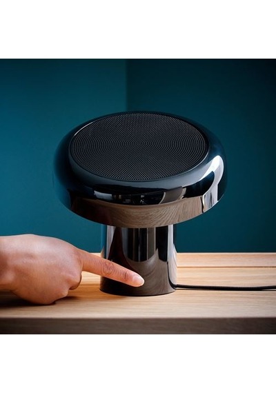 Ikea Blomprakt Bluetooth Hoparlörlü Lamba, Siyah, 22 Cm