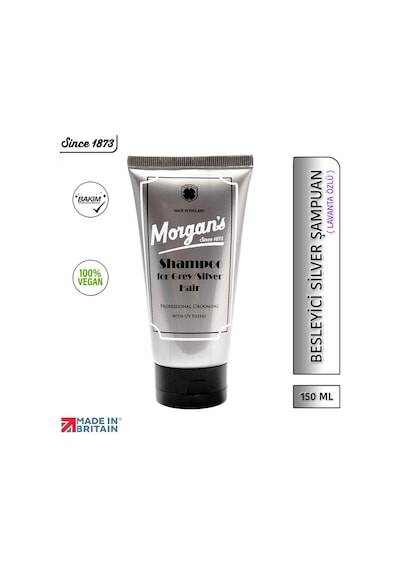 Morgan's Pomade Grey & Silver Shampoo - Beyaz Ve Gri Saçlar Için Şampuan 150 ML