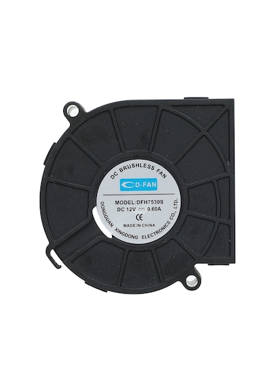 7530 12v Dc Salyangoz Fan Dfh7530 3d Yazıcı Soğutma Fanı Santirfüj Havalandırma Klima Türbin Kuluçka