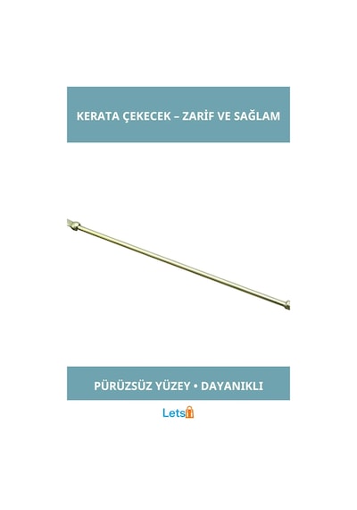 Letsii Ergonomik Pirinç Kerata Çekecek Uzun Saplı Lüks Tasarım