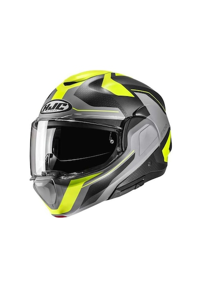 Hjc F100 Bios Mc3hsf Çene Açılır Kask Siyah - Sarı