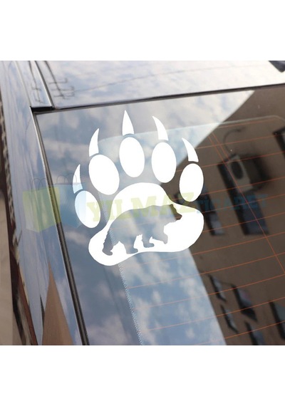 Yaban Pençe Pati Araba Oto Sticker 4X4 Off Road Çıkartma 2 Adet